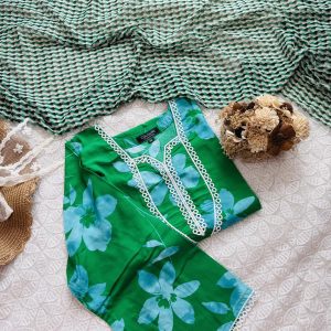 Green Flower Kurti