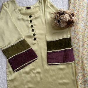Golden charm kurti