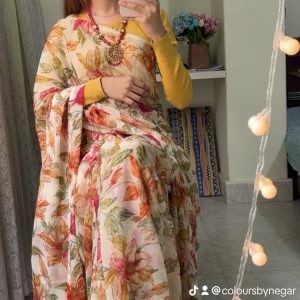 floral garden saree