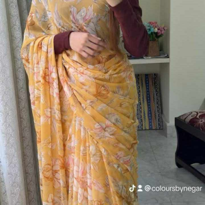 dawn petal saree