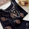 black floral khadi kurti