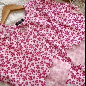Pink baby flower kurti