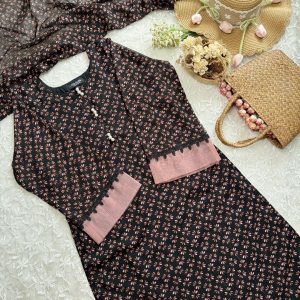 black peach Kurti