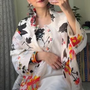 White Ambush Kurti