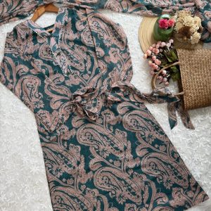 Greenish-blue Kurti
