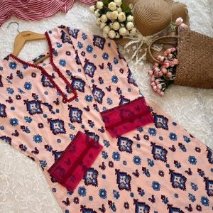peach bloom kurti