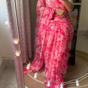 Gulabi Garden Saree