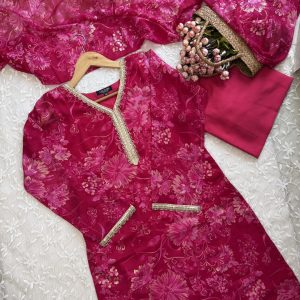 Golapi Zari Kurti