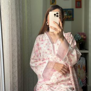 Pink Petals kurti