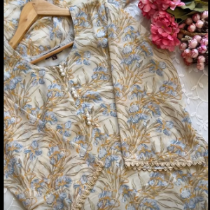 Golden floral kurti