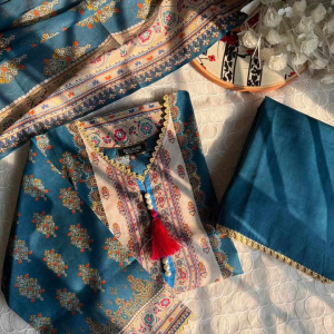peacock blue 3pc