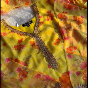 Vibrant yellow kurti