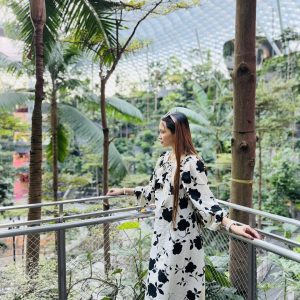 Black Flower Gown