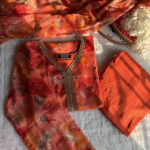 Golden Lace Kurti