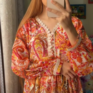 Orange cookies gown