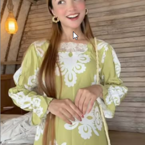 Olive nakshi gown