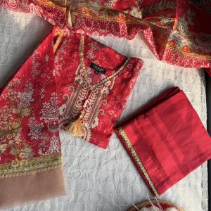 Coral red 3 piece