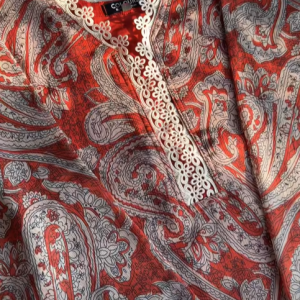 Reddish cookies kurti