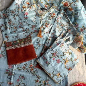 Pale blue 3 piece