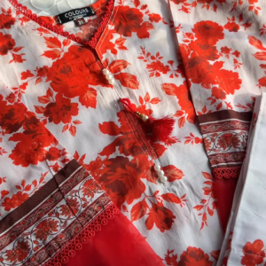 Red Flower 3 pc