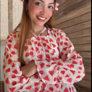 strawberry gown