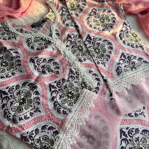 Pink Lilen Kurti