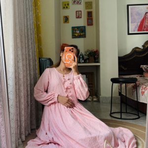 Baby pink gown