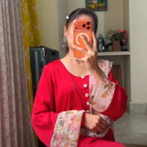 Cherry red kurti