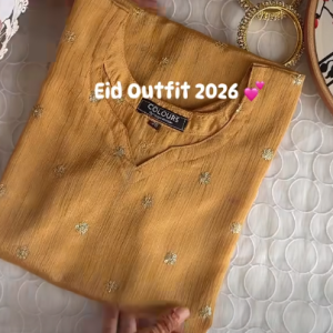 Gold chumki kurti