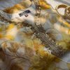 Yellow Flower zari Kurti