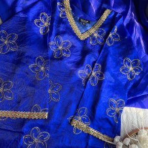 Blue karchupi kurti