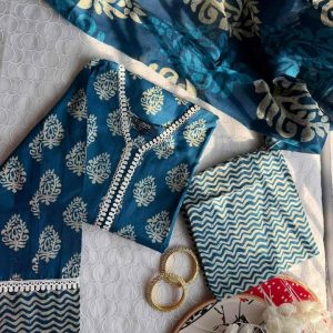 blue joypuri 3pc