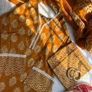 mustard joypuri 3pc
