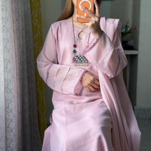 pastel pink kurti