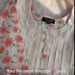 Peachy Flower Kurti
