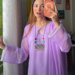 Plain Lavender Kurti