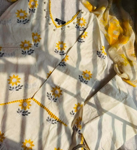 Haldi flower co-ords