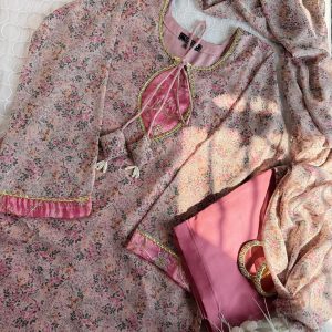Pink printed kurti