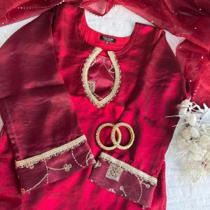 Red-Marron Shade kurti