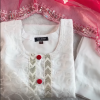 White Tissue lace kurti