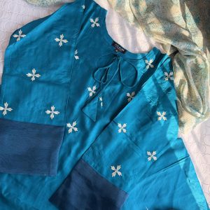 teal blossom co-ords