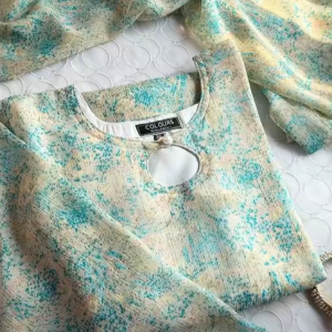 light cream kurti