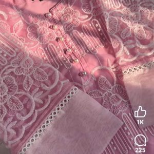 Pink Tissue Kurti
