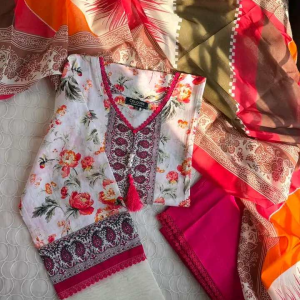 White Multi  3pc