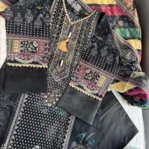 black cotton 3 pc