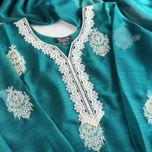 Firozi embroidery 3 pc
