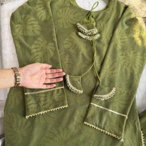 olive net co-ords