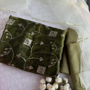 Green Chanderi