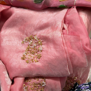pinkish silk 3pc