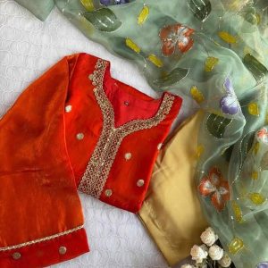 orangey Green 3pc